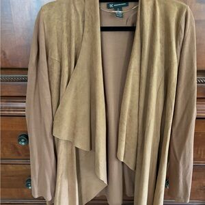 Gorgeous suede cloth topper by INC from Macys XL great for fall!